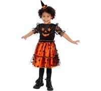 (1-2 Years, Orange/Black) Smiffys Childrens/Kids Pumpkin Costume Set
