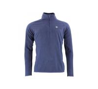 1/2 zip hooded fleece Peak Mountain Bleu XL