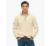 1/2 zip sweater Superdry Classic Cable Beige XL