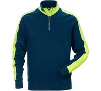 1/2 zip sweatshirt Fristads 7449 RTS Bleu 2XL