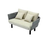 1/20 1/25 1/30 Scale Miniature Sofa Model Figure with Pillow Cushion for Dollhouses Enthusiasts and Model Project Dollhouses Furniture