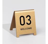 1-20 1-50 1-100 Restaurant Table Numbers, Double Side Tents Style Acrylic Tabletop Number Sign, Stackable, Digital Sign Seat Card, For Restaurant Cafe Bar Seating Wedding Birthday