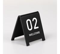 1-20 1-50 1-100 Restaurant Table Numbers, Double Side Tents Style Acrylic Tabletop Number Sign, Stackable, Digital Sign Seat Card, For Restaurant Cafe Bar Seating Wedding Birthday