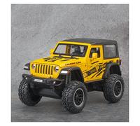 1:20 For Jeep Wrangler-Rubicon Big Wheel Closed Canopy Alloy Off-road Vehicle Model Toys Collection Gift Crafts Mini Replica Toys(6)