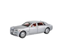 1:20 For Rolls Royce Phantom Alloy Car Model Toy Vehicles Metal Collection Simulation Sound Light Vehicles Kit(Silver)