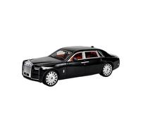 1:20 For Rolls Royce Phantom Alloy Car Model Toy Vehicles Metal Collection Simulation Sound Light Vehicles Kit(Black)