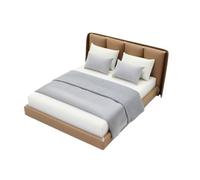 1/20 Scale Bedroom,Mini Doll Beds,Miniature Bed,Mini Bedroom Bed Queen Miniature f Bedding