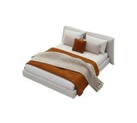 1/20 Scale Bedroom,Mini Doll Beds,Miniature Bed,Mini Bedroom f Miniature Bedding Queen Bed