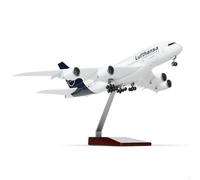 1/200 A380 for Lufthansa Model Aircraft - Die-Cast for Airbus A380 Model Plane Kit with Stand (14 in-L) Pre-Built Model Aircraft for Adults Aviation Gifts Tabletop Collection Display