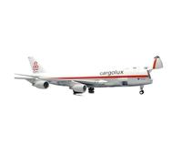 1:200 For B747-400F Luxembourg Cargo Transport Aircraft Alloy Static Plane Model Opening Canopy Model Building Kit