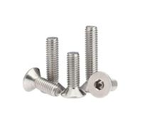 1-200 pieces M1.6-M16 Stainless Steel Hex Socket Countersunk Head Machine Screws, M4x26mm(50pcs)