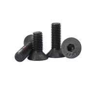 1-200 pieces M1.6-M20 Grade 12.9 Black Carbon Steel Hex Socket Countersunk Head Machine Screws, M10x30mm(5pcs)