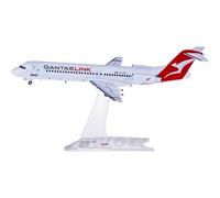 1 200 Scale for 559096 Qantas Airlines Fokker 100 VH-NHP Diecasts Aviation Avion Metal Airplane Model Toys Planetoy Set
