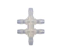 1~200pc 3.9~7.9mm Food Grade PP 6-Ways Distributors Pipe Connectors Aquarium Aerator Tube Adapter Air Pump Hose Splitters(6.4mm 6ways,50pcs)