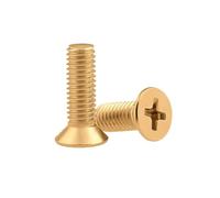 1-200pcs M2/M2.5/M3/M4/M5/M6/M8/M10/M12 Brass Phillips Countersunk Head Machine Screws, M4x40mm(20pcs)