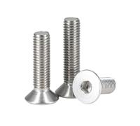 1-200pcs M2/M2.5/M3/M4/M5/M6/M8/M10/M12/M16 304 Stainless Steel Countersunk Head Hexagon Socket Screws, M2x8mm(200pcs)