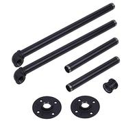 1~20ft Industrial Iron Pipe Stair Handrail, Clothes Rack, Décor Wall Handrail Towel Rail for Elderly Kids Use in Hallways, Ramps, or Stairs Bathroom