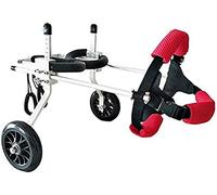 1-20KG Dog Back Legs Wheelchair, Pet Walk Cart Scooter Pet Dog Wheelchair Weak Paralyzed for Handicapped Hinds Leg 2-Wheel Rear