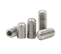 1-20pcs 304 Stainless Steel M1.6 M2 M2.5 M3 M4 M5 M6 M8 M10 M12 Hex Socket Set Screws Grub Screw(2.5mm,M2 (20pcs))