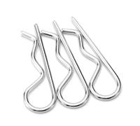 1-20pcs 304 Stainless Steel R Type Spring Cotter Pin M1.2 M1.5 M1.8 M2 M2.5 M3.5 M5 M6 Wave Shape Split Clip Clamp Pin(M1.2x25-20pcs)