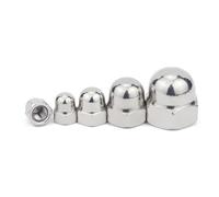 1-20pcs 6-32 8-32 10-24 32 1 4-20 5 16-18 3 8-16 7 16-14 1 2-13UNC 304 Stainless Steel Decorative Cover Semicircle Dome Cap Acorn Nut(Silver)