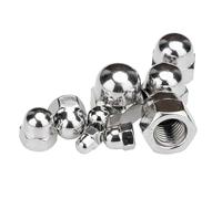 1-20pcs 6-32 8-32 10-24 32 1 4-20 5 16-18 3 8-16 7 16-14 1 2-13UNC 304 Stainless Steel Decorative Cover Semicircle Dome Cap Acorn Nut(Yellow)
