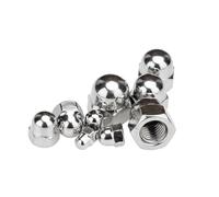 1/20pcs 6# 8# 10#-32 to 7/16-14 1/2-13 5/8-11 3/4-10 304 Stainless Steel Decorative Cover Semicircle Dome Cap Acorn Nut(Green)