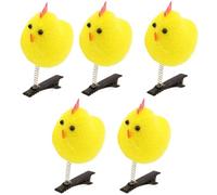 1/20pcs Delicate Yellow Chicken Hair Clips Soft Animal Hair Accessories Hairpin Hairpieces Decoration For Kids And Women Yellow Chicken