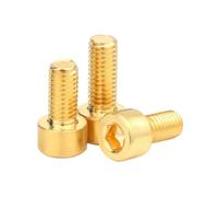 1-20pcs DIN912 Pure Brass Hex Socket Cap Head Screw M2 M2.5 M3 M4 M5 M6 M8 M10*L Key Head Screw Bolt(8mm,M4 (20Pcs))
