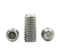 1-20PCS Hex Socket Set Screw Cup Point Stainless Steel M1.6 M2 M2.5 M3 M4 M5 M6 M8 M10 M12 Headless Hex Socket Screw DIN916(25mm,M5 (5pcs))