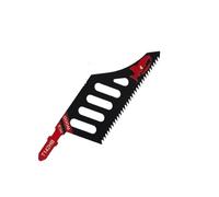 1-20PCS Jigsaw Blade Coarse Teeth Fast Cutting Grade Cool Carbon Steel Smooth Hardwood Aluminum Plywood Blades(Red,20 PCS)