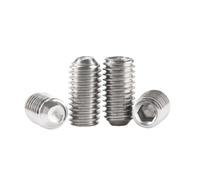 1-20pcs M1.6/M2/M2.5/M3/M4/M5/M6/M8/M10/M12/M16 Stainless Steel Concave-end Hexagon Socket Set Screws, M4x35mm(20pcs)