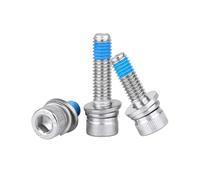 1-20pcs M2/M2.5/M3/M4/M5/M6/M8/M10/M12 304 Stainless Steel Cylindrical Head Hexagon Socket Screw and Washer Sets with Anti-slip Glue-dots, M4x20mm(20pcs)