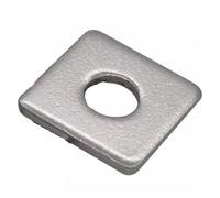 1-20pcs M3-M12 304 Stainless Steel Flat Washer Thicken Square Gasket Curtain Wall Shim Metal Ring(M6x12x1 20Pcs)