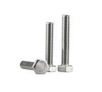 1-20pcs M3/M4/M5/M6/M8/M10/M12/M14/M16/M18/M20/M22/M24/M27/M30 316 Stainless Steel Hexagon Head Fully Threaded Mechanical Screws, M6x8mm(10pcs)