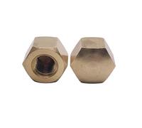 1-20pcs M4 M5 M6 M8 M10 M12 M16 M20 Brass Hex Hexagon Short Low Thin Cap Acorn Nut Cover Blind Nut(M4 20pcs)