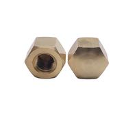 1-20pcs M4 M5 M6 M8 M10 M12 M16 M20 DIN917 Brass Hexagon Short Low Thin Cap Acorn Nut Cover Blind Nut(M16 1pcs)