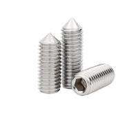 1/20pcs M5 M6 M8 M10 M12 M14 M16 DIN914 Stainless Steel Hexagon Socket Tapered End Headless Set Screw(35mm,1pc M16)