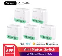 1-20PCS SONOFF MINIR4M Matter Wifi Smart Switch Mini Home Automation Module Local Connection for Alexa Google Home SmartThings 2PCS MINIR4M