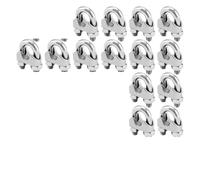 1-20pcs Stainless Steel Cable Clamp M5 M3 Wire Rope Clip Bolt Saddle Fastener Clothesline Tightener Hardware Tool for Rope(M5-1PCS)