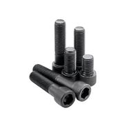 1/20Pcs UNC UNF 0# 2# 3# 4# 5# 6# 8# 10# 1/4-20 To 5/8-11 12.9 Grade Black Steel Hex Hexagon Socket Head Cap Bolt Screw(3l8,10Pcs 3-48)