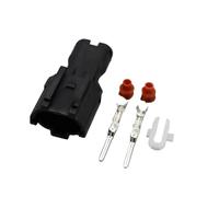 1-20Sets 2 Pin Style Female Male Electrical Auto Sensor Connector for MG640322-5 MG610320-5(Black Male Female 5Sets)(Black Male set,5Sets)