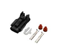 1-20Sets 2 Pin Style Female Male Electrical Auto Sensor Connector for MG640322-5 MG610320-5(Black Male Female 5Sets)(Black Female set,5Sets)