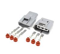 1-20Sets 3 Pin 4.8mm Car Female Male Electric Fan Plug Auto Connector 6188-0129 6189-0165 Compatible With Toyota Carola Corolla Camry (Color : Male female set, Size : 10Sets)