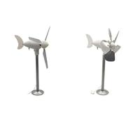 1-20V/20W Miniature Horizontal Three Bladed Wind Tur-bine Model With Breeze Start Automatic Steering Permanent Magnet DC Output(Trefoil clause)