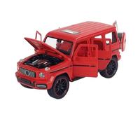 1:22 Fit for Benz AMG G63 SUV Simulation Die-cast Metal Alloy Model Car Sound and Light Pull Back Collectible not include batteries(Red)