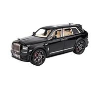1/22 For Rolls-Royce Cullinan SUV Alloy Car Diecast Metal Scale Vehicle Toy Collection Sound & Light Subtlety Simulation Vehicle Playset(Black)
