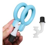 1.22-inch Inner Diameter Massage Gun Attachments, L-Shaped Design Meet Different Needs for Two Rings Plug Deep Tissue Percussion Plug and Play Salon Home Tools for Men Interface Size: 12-13 mm