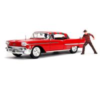 Jada 31102 1:24 1958 Cadillac Series 62 Elm Street With Freddy Krueger Figure