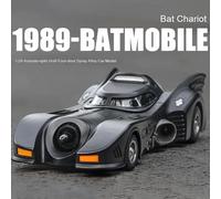 1:24 1989 Batmobile Die-cast Car with Batman Figure, Toys for Kids and Adults , Black black with box